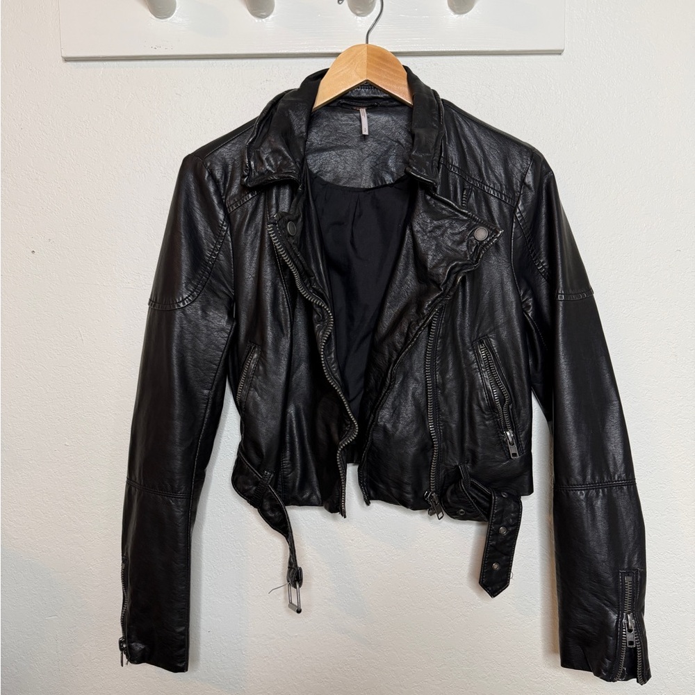 Women's Black Leather Jacket